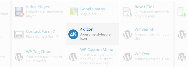 4k Icon element in WPBakery Page Builder