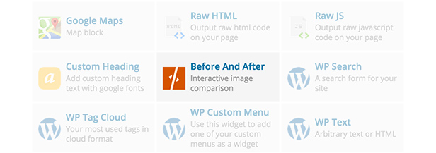 Before & After Element in Visual Composer