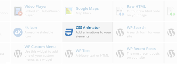 CSS Animator element in Visual Composer